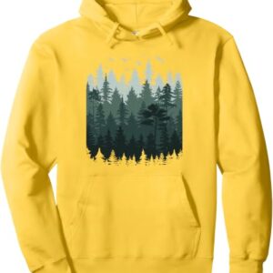Misty Pine Forest Hoodie