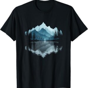 Mountain Forest Lake Reflection T-Shirt