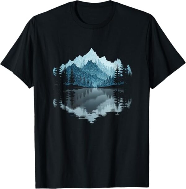 Mountain Forest Lake Reflection T-Shirt