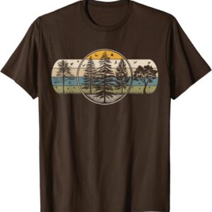 Retro Forest Trees T-Shirt