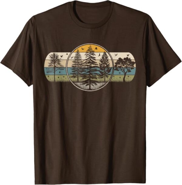 Retro Forest Trees T-Shirt