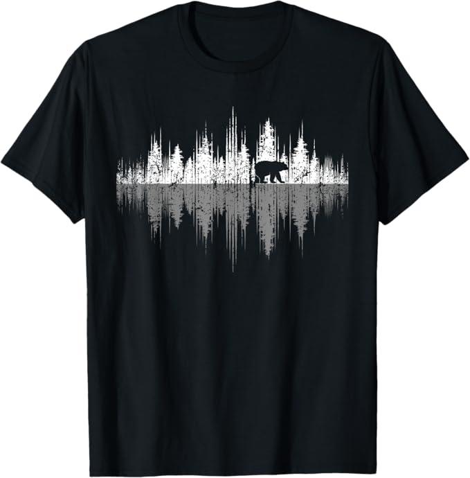 Bear in the Forest Soundwave T-Shirt - Image 1
