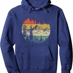 Retro Mountain Sunset Hoodie